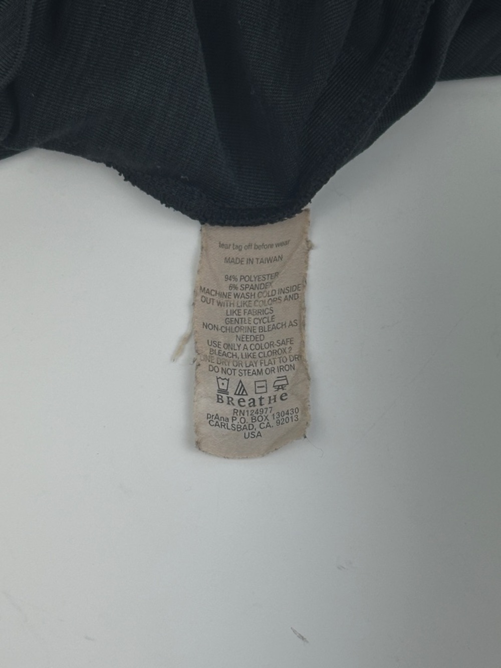 Prana‎ Men's Black Short Sleeve Crew Tee Size X-Large Color Black Gently Used - Picture 7 of 10